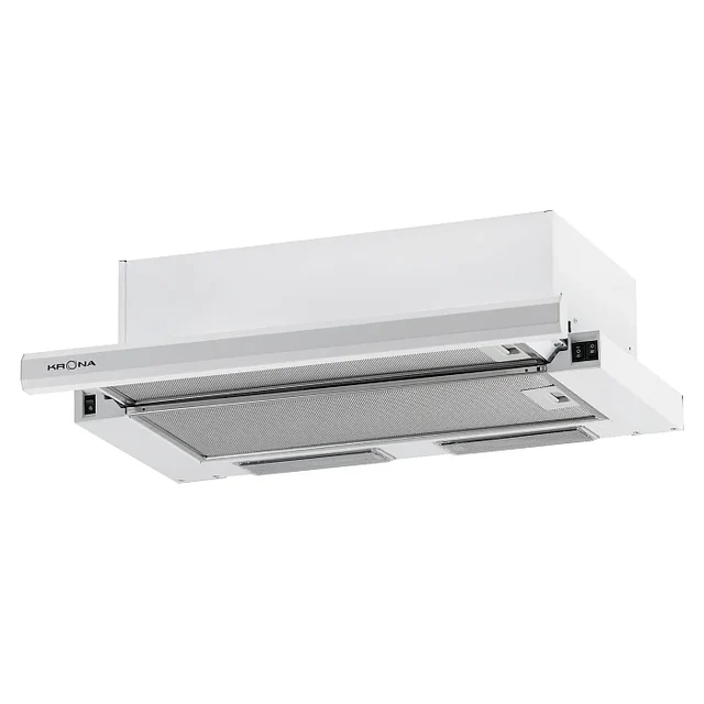 Телескопическая вытяжка KRONA KAMILLA 600 E2M white