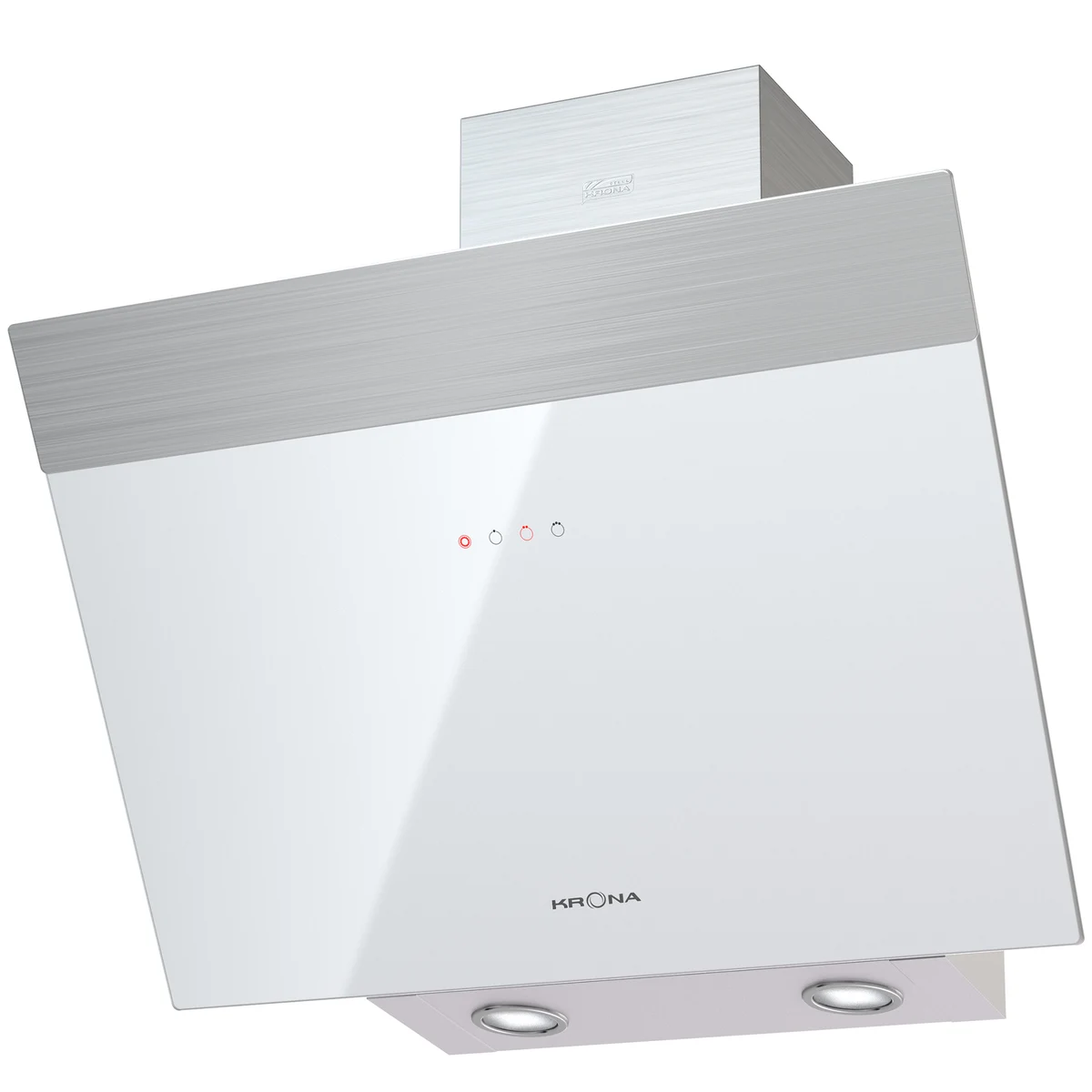 Наклонная вытяжка KRONA Kristen 600 white/inox S — фотография 1
