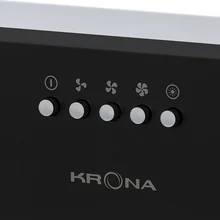 Полновстраиваемая вытяжка KRONA AMBRA 600 black PB — фотография 4