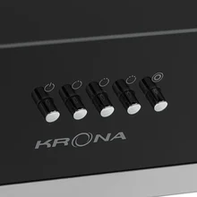 Наклонная вытяжка KRONA IRIDA 900 black push button — фотография 7