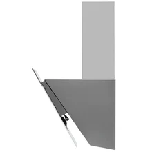 Наклонная вытяжка KRONA Kristen 600 white/inox S — фотография 5