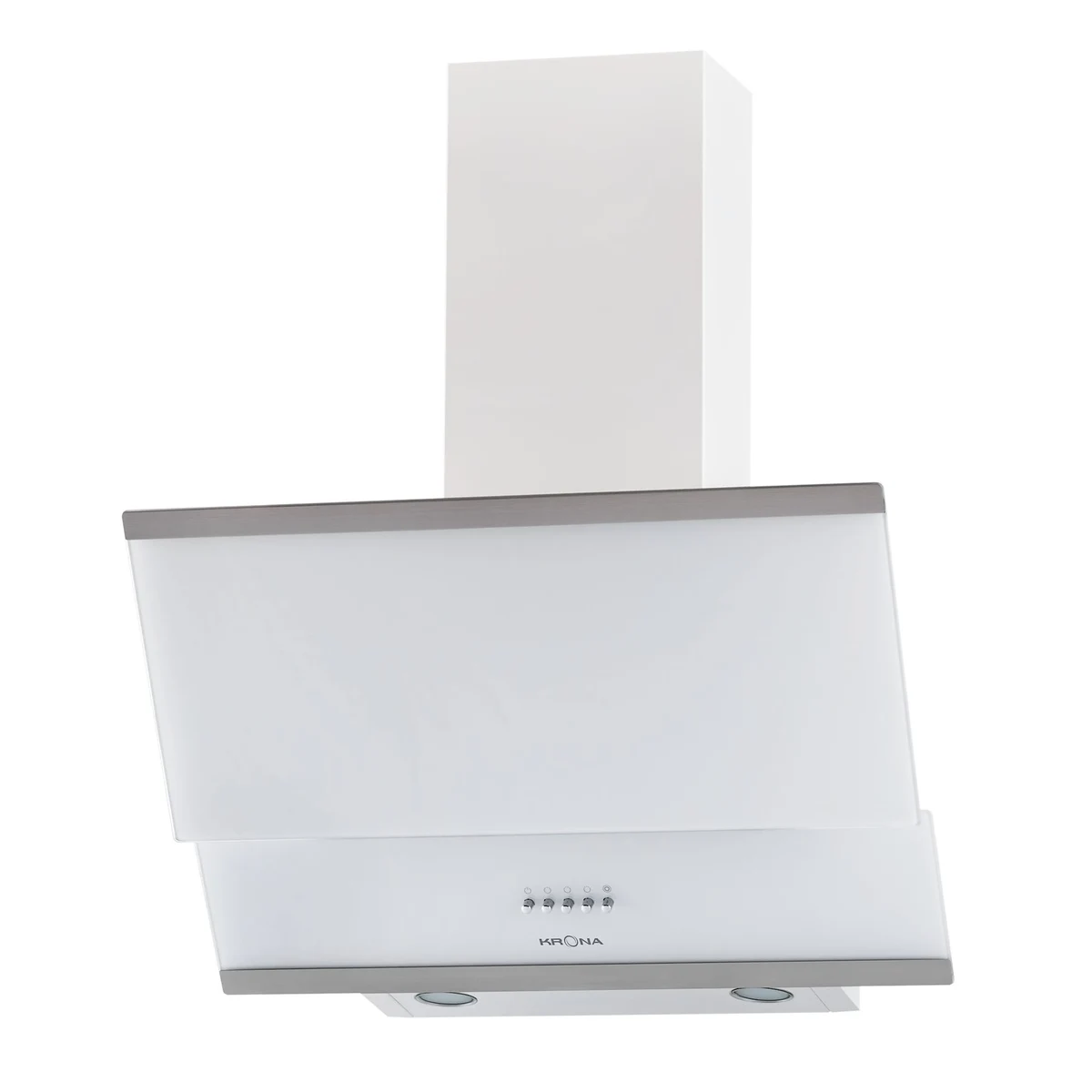 Наклонная вытяжка KRONA IRIDA 600 white push button — фотография 1