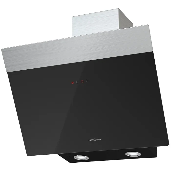 Наклонная вытяжка KRONA Kristen 600 black/inox S — фотография 1