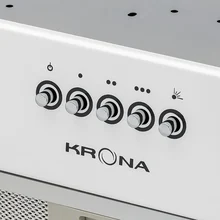 Полновстраиваемая вытяжка KRONA ALBA 600 white PB — фотография 9