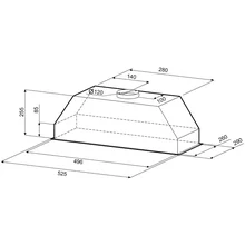 Полновстраиваемая вытяжка KRONA ALBA 600 inox PB — фотография 13