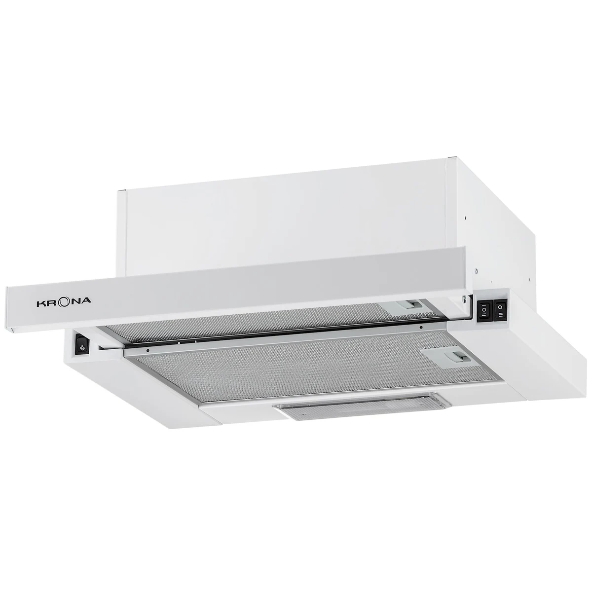 Телескопическая вытяжка KRONA KAMILLA 450 WHITE — фотография 1