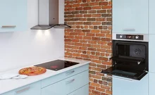 Т-образная вытяжка KRONA SABRINA 600 inox/glass push button — фотография 11