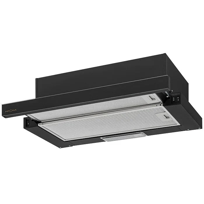 Телескопическая вытяжка KRONA KAMILLA RETRO 600 BLACK — фотография 1