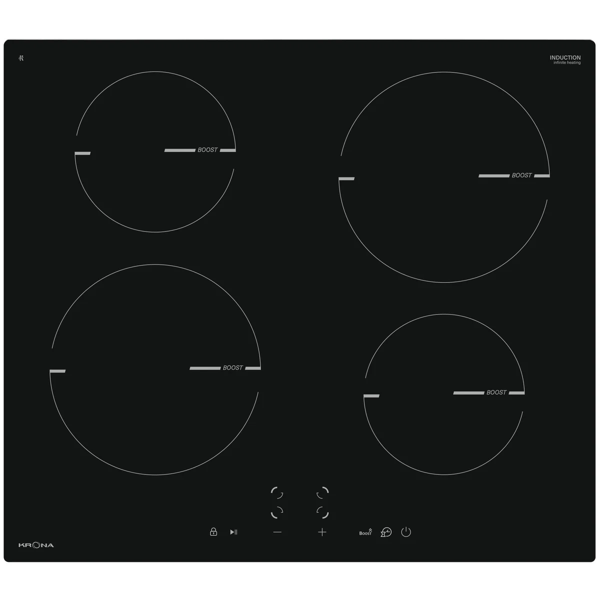 Индукционная варочная панель KRONA MAGIER 60 BL 4BTK — фотография 1