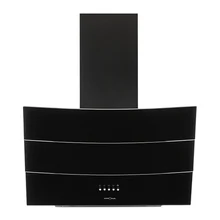 Наклонная вытяжка KRONA INGA 600 black push button — фотография 3