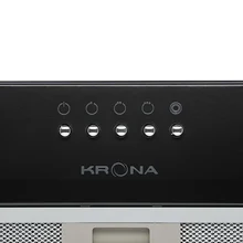 Полновстраиваемая вытяжка KRONA RUNA 600 black PB — фотография 4