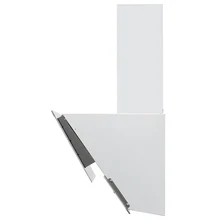 Наклонная вытяжка KRONA IRIDA 900 white push button — фотография 4