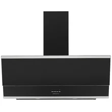 Наклонная вытяжка KRONA IRIDA 900 black push button — фотография 2