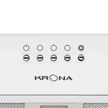Полновстраиваемая вытяжка KRONA RUNA 600 white PB — фотография 4