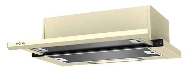 Телескопическая вытяжка KRONA Kamilla slim 600 ivory (2 мотора)
