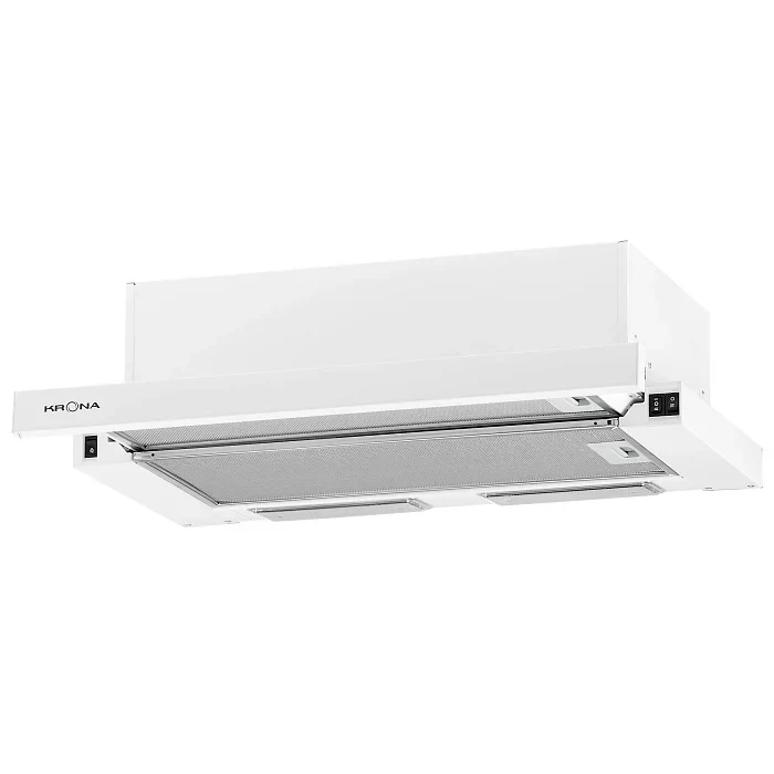 Телескопическая вытяжка KRONA VITTORIA 600 white PB — фотография 1