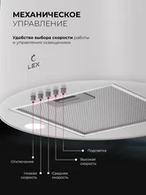 Вытяжка кухонная декоративная LEX LTH 350 WH — фотография 4