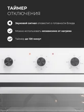 Духовой шкаф встраиваемый LEX EDM 047 WH — фотография 4