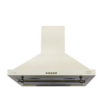 Вытяжка кухонная рустика LEX Vintage 600 Ivory Light Белый антик — фотография 2