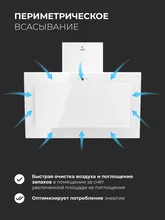 Вытяжка кухонная наклонная LEX Mio GS 600 White — фотография 3