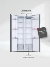 Холодильник двухкамерный отдельностоящий с инвертором LEX LSB520WID — фотография 4