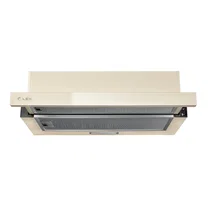 Вытяжка кухонная встраиваемая LEX Hubble G 2M 600 Ivory Light Белый антик — фотография 2