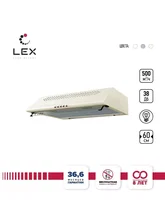 Вытяжка кухонная плоская LEX Simple 600 Ivory Light (Белый Антик) — фотография 1