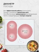 Варочная панель индукционная LEX EVI 631A WH — фотография 1