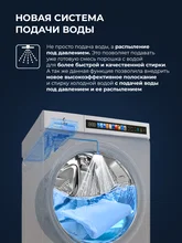 Стирально-сушильная машина с инвертором и паром LEX LWM 10612 WHID MAGNA — фотография 3