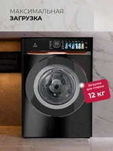 Стиральная машина с инвертором и паром LEX LWM12012BLIDD Lux — фотография 2