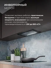 Вытяжка кухонная встраиваемая LEX HYPER 600 GS Inverter BL — фотография 2