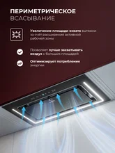 Вытяжка кухонная встраиваемая LEX NOVA 600 Inverter BL — фотография 5
