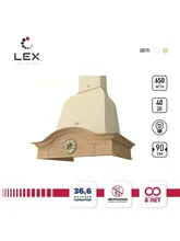 Вытяжка кухонная рустика LEX PALERMO 900 Ivory — фотография 1