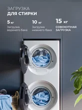 Стирально-сушильная машина с инвертором и паром LEX LWM10714WLuxIDD — фотография 5