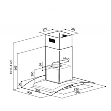 Вытяжка кухонная островная LEX Paris Isola 900 Inox — фотография 5