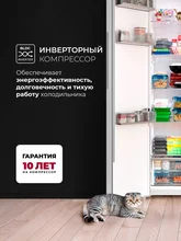 Холодильник двухкамерный отдельностоящий с инвертором LEX LSB530WID — фотография 2