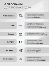 Посудомоечная машина отдельностоящая LEX DW4563N WH — фотография 4