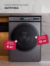 Стирально-сушильная машина с инвертором и паром LEX LWM 10612 GRID MAGNA — фотография 5
