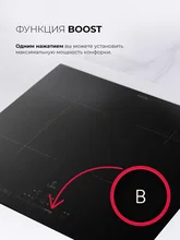 Варочная панель индукционная с инвертором LEX HI 6041B I BL — фотография 3