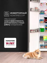 Холодильник двухкамерный отдельностоящий с инвертором LEX LSB530SlGID — фотография 2
