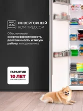 Холодильник двухкамерный отдельностоящий с инвертором LEX LSB530GLID wind — фотография 2