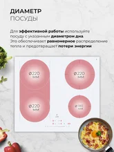 Варочная панель индукционная LEX EVI 641A WH — фотография 4