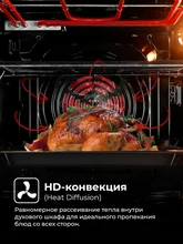 Духовой шкаф встраиваемый LEX EDM 077 C BL — фотография 3