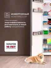 Холодильник двухкамерный отдельностоящий с инвертором LEX LSB530GlGID — фотография 2