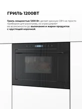 Микроволновая печь встраиваемая LEX BIMO 25.03N BLACK — фотография 4