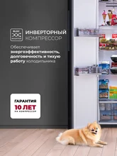 Холодильник двухкамерный отдельностоящий с инвертором LEX LSB520BlID — фотография 2