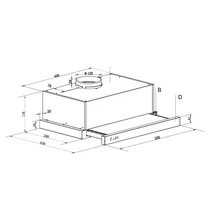 Вытяжка кухонная встраиваемая LEX HIDE 500 INOX — фотография 5