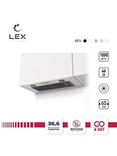 Вытяжка кухонная встраиваемая LEX GS BLOC P 600 White — фотография 1