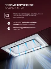 Вытяжка кухонная встраиваемая LEX NOVA 600 Inverter WH — фотография 5