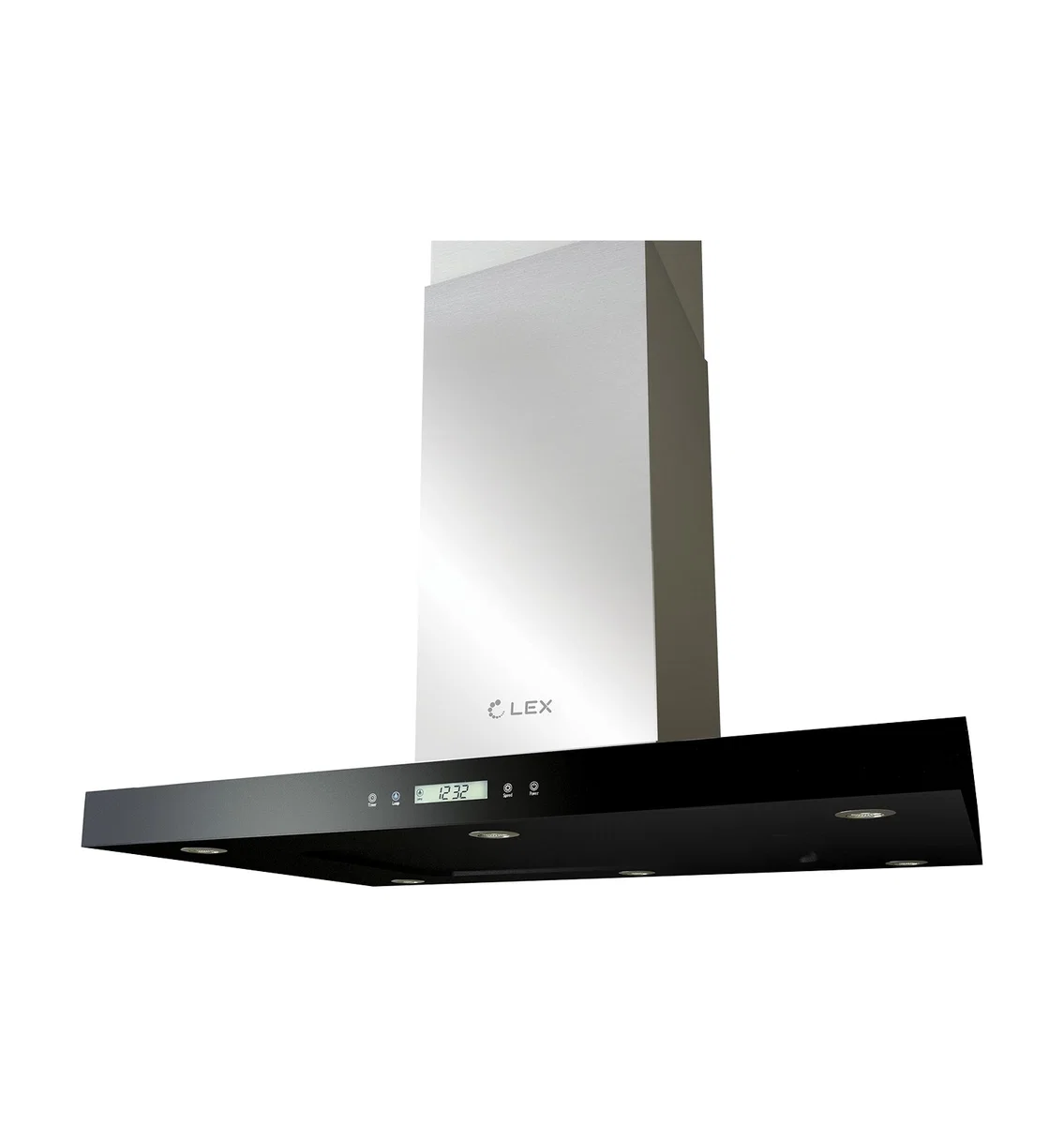 Вытяжка кухонная островная LEX Solaris Isola 900 Black — фотография 1